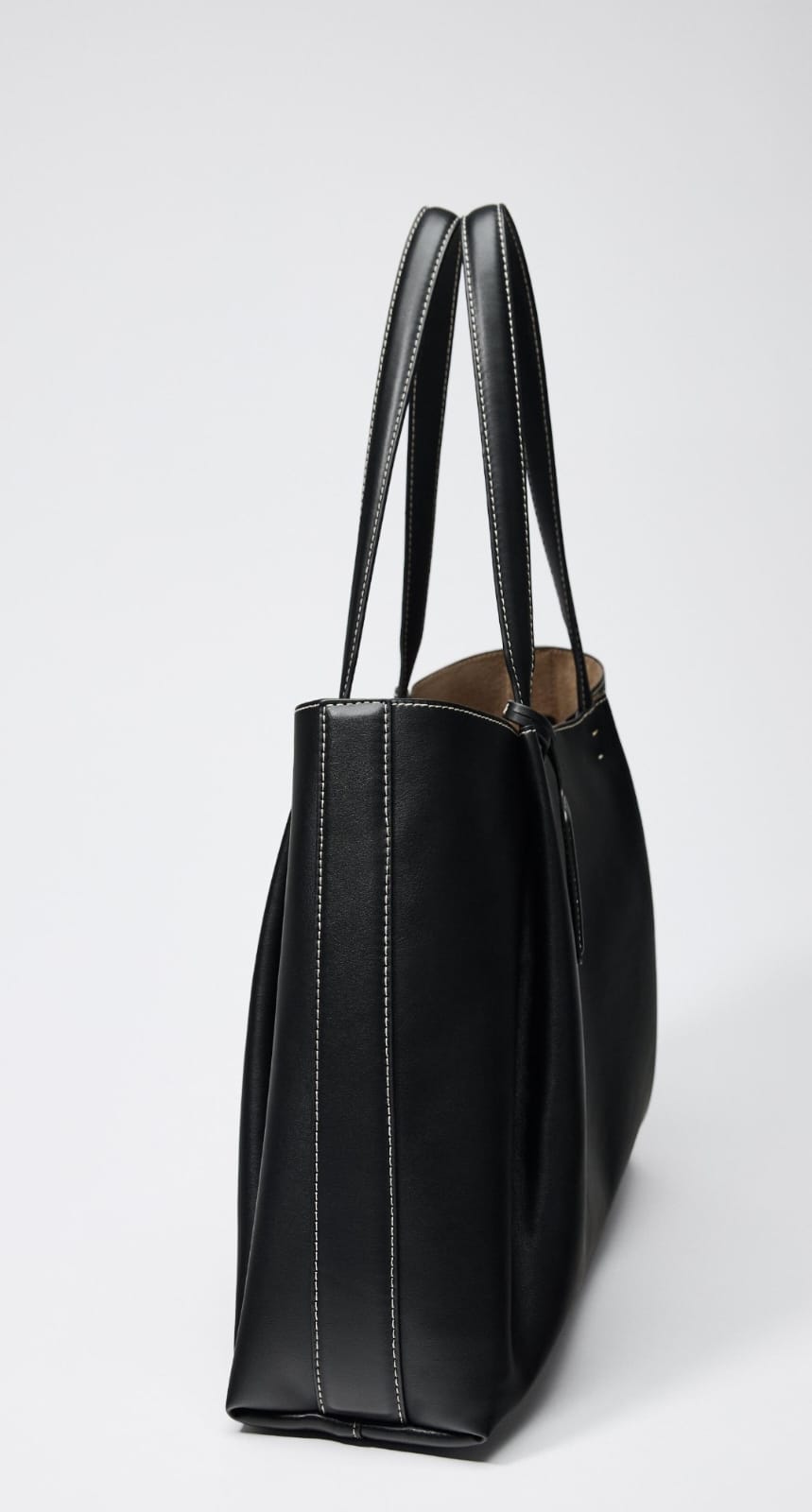TSV ZARA Black Large Tote Bag