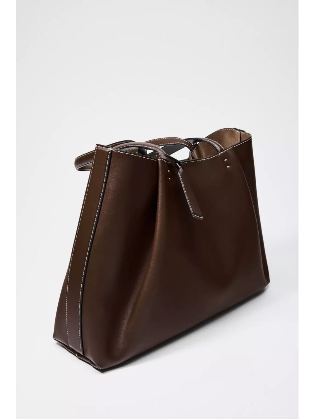 TSV ZARA Brown Large Tote Bag