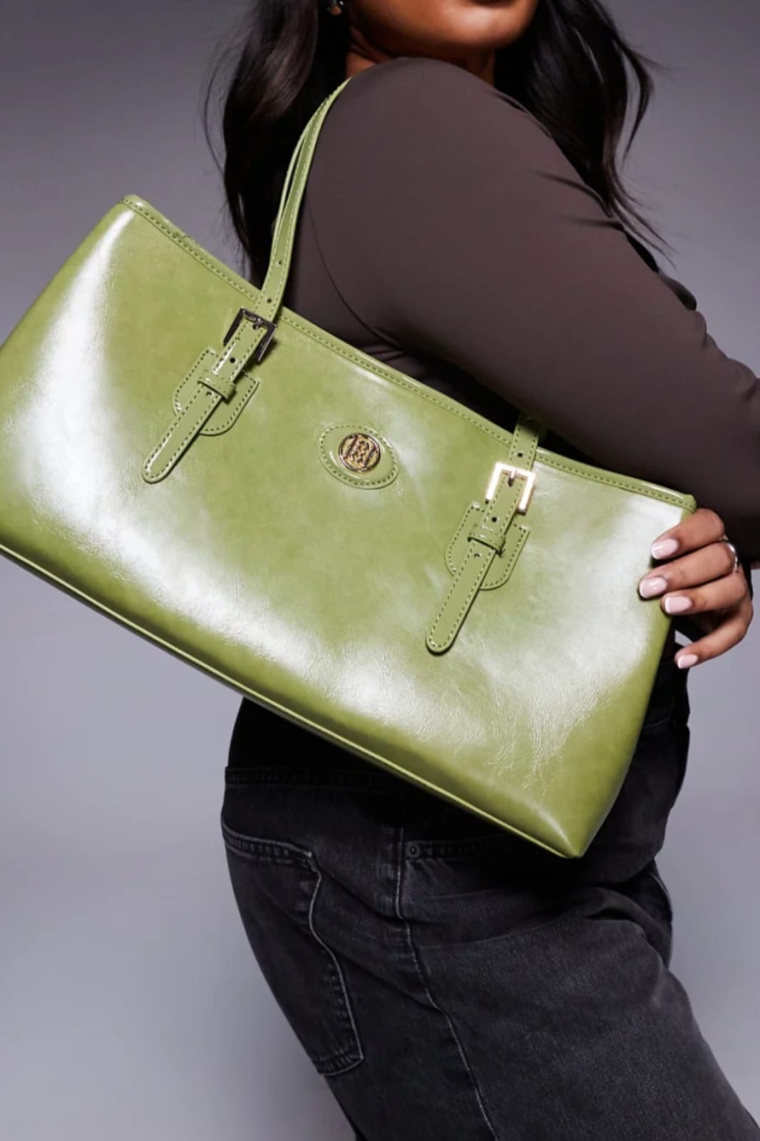 TSV East West Green Tote Bag from River Island.