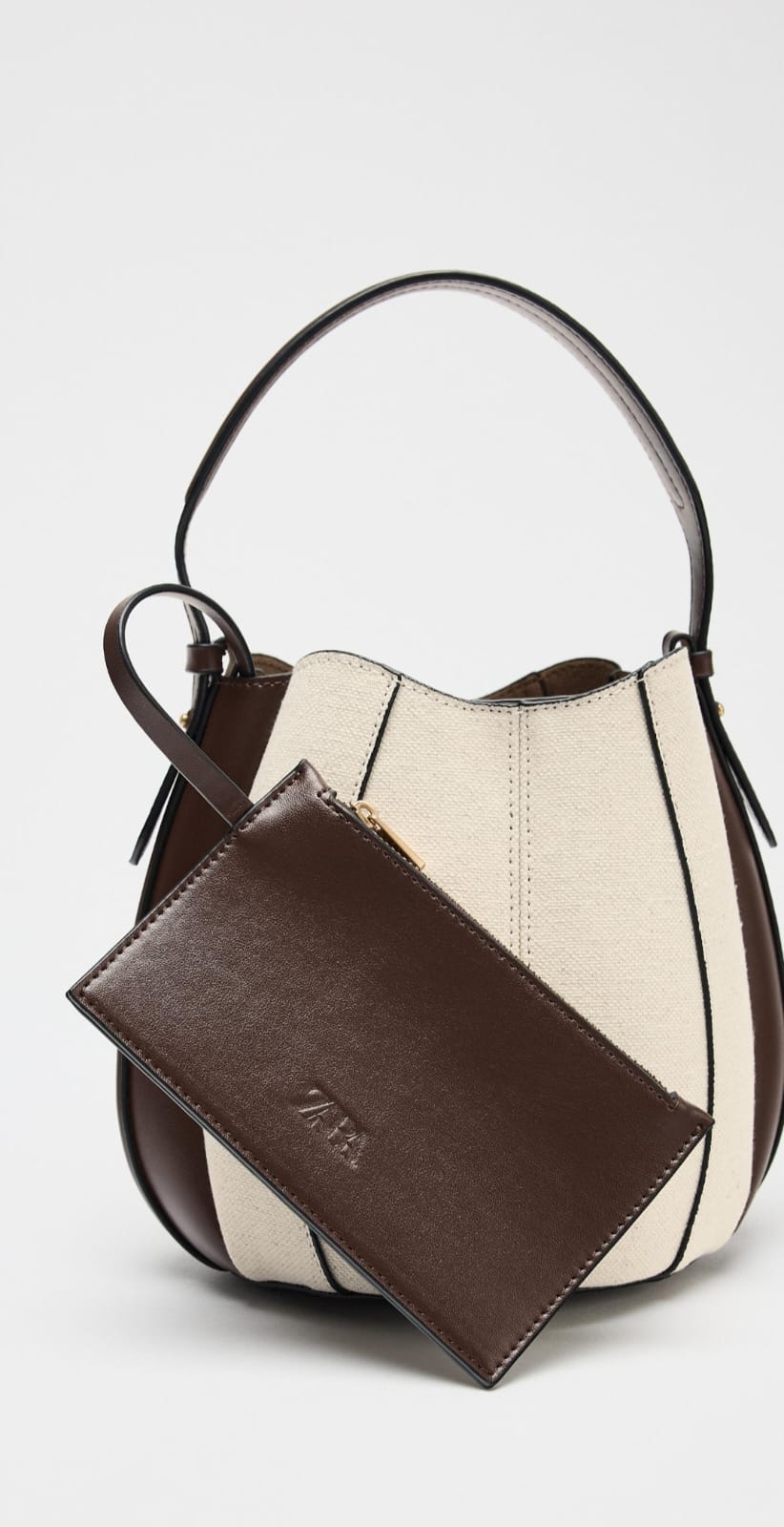TSV ZARA Topstitch Bucket Bag