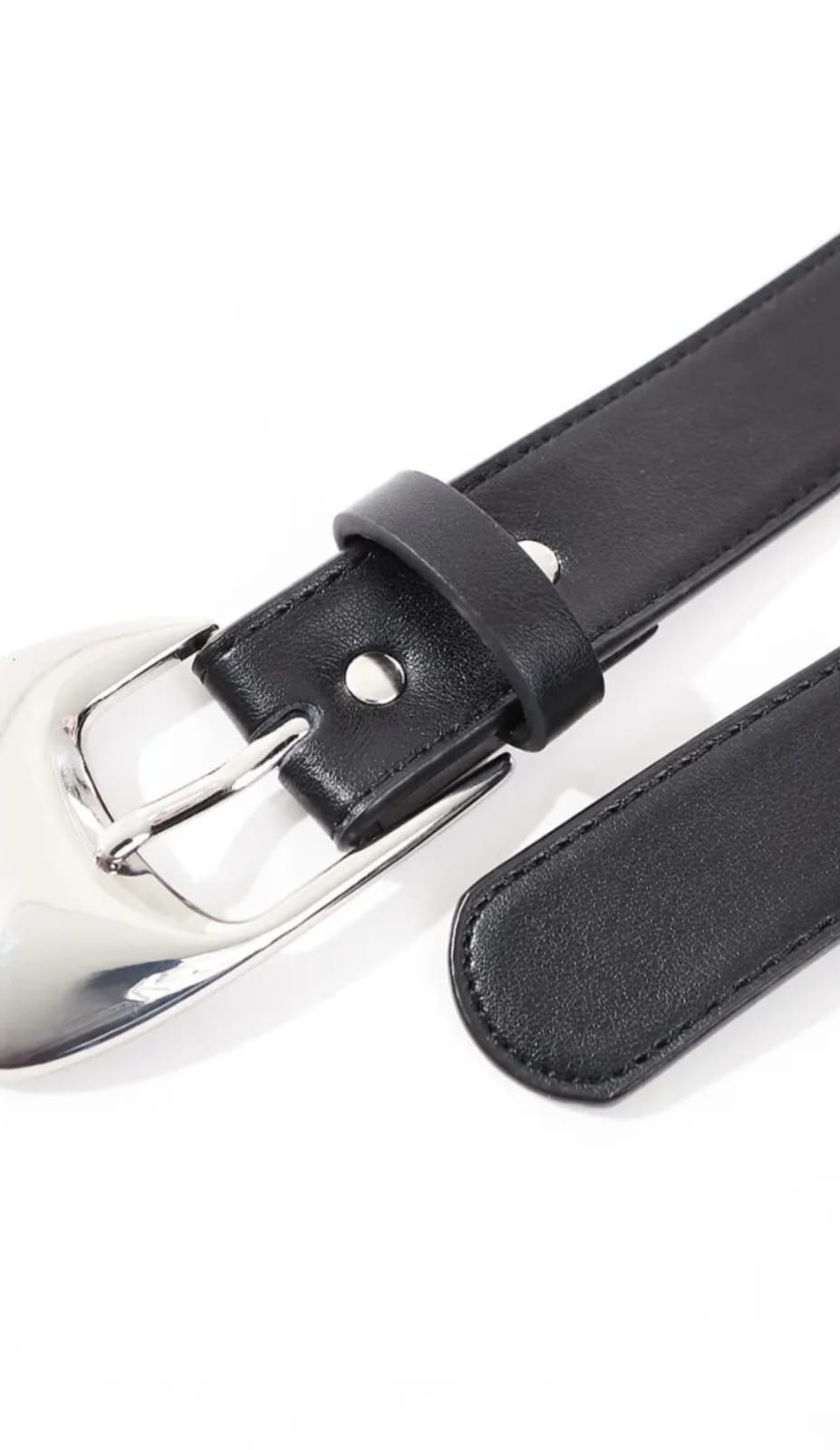 TSV Women Leather Buckle Belt