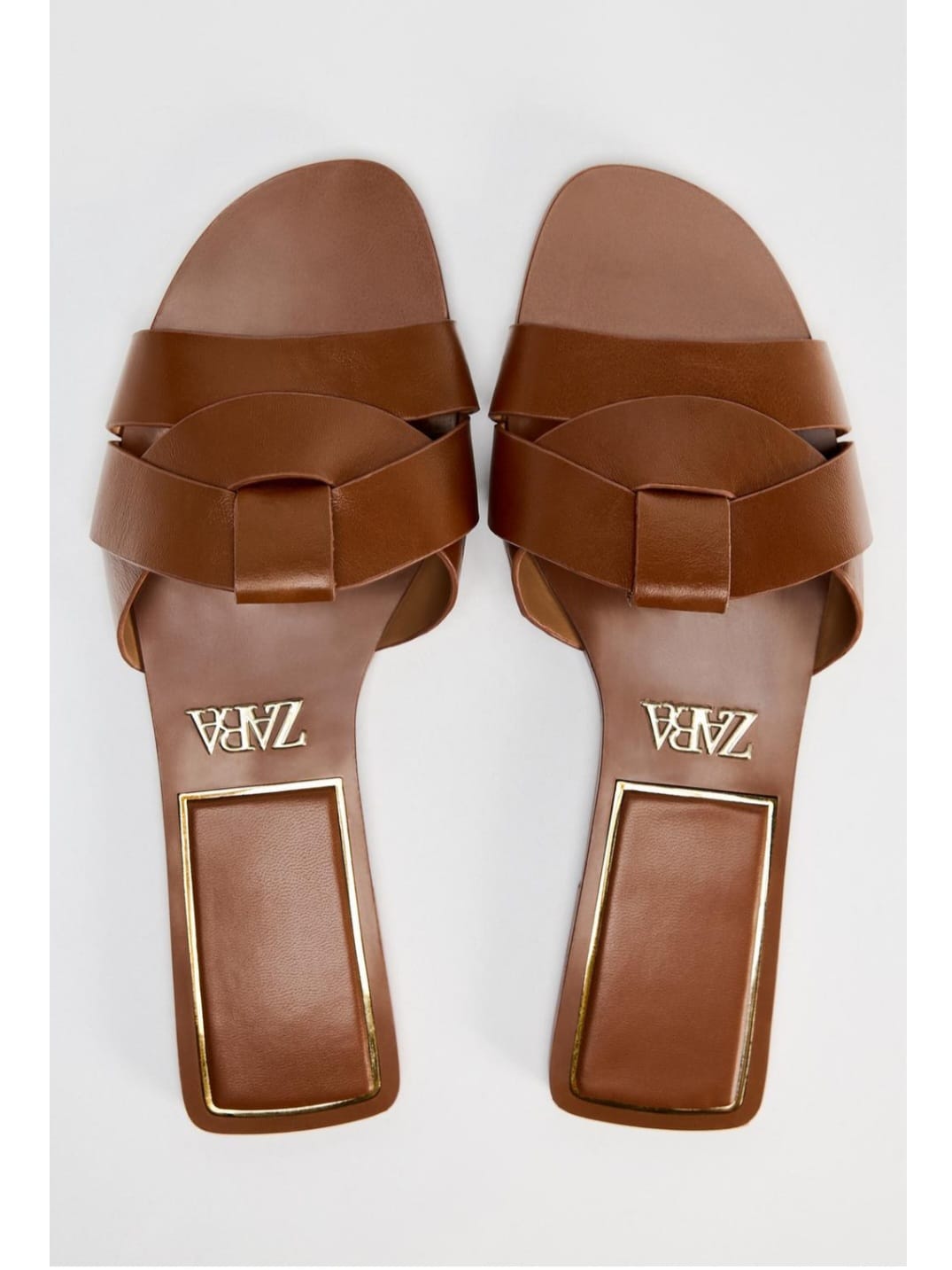 TSV ZARA Flat Cris Cross Leather Slide