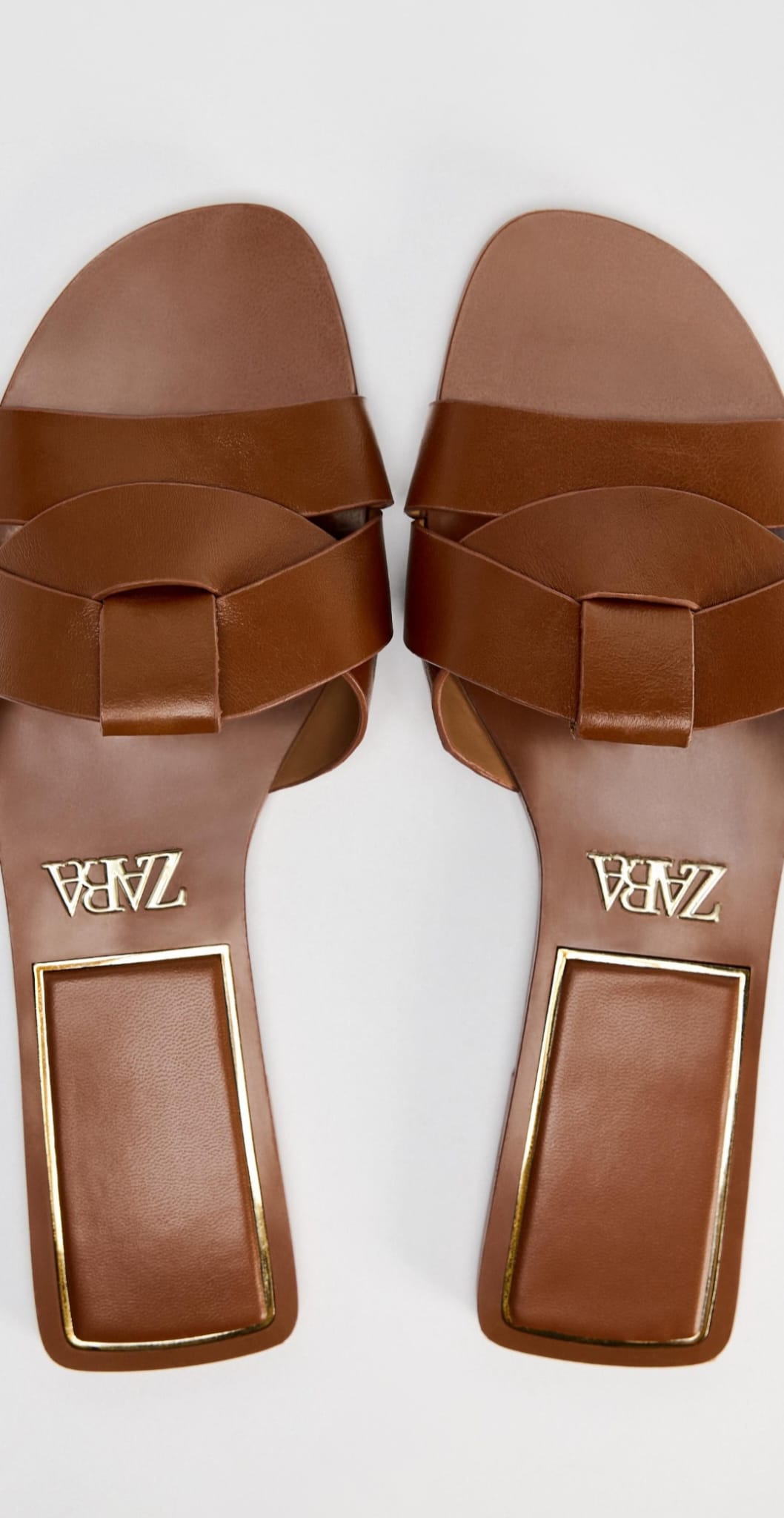 TSV ZARA Flat Cris Cross Leather Slide