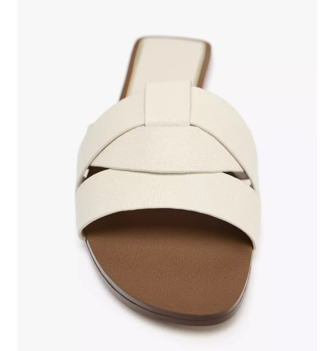 TSV ZARA Flat Cris Cross Leather Slide