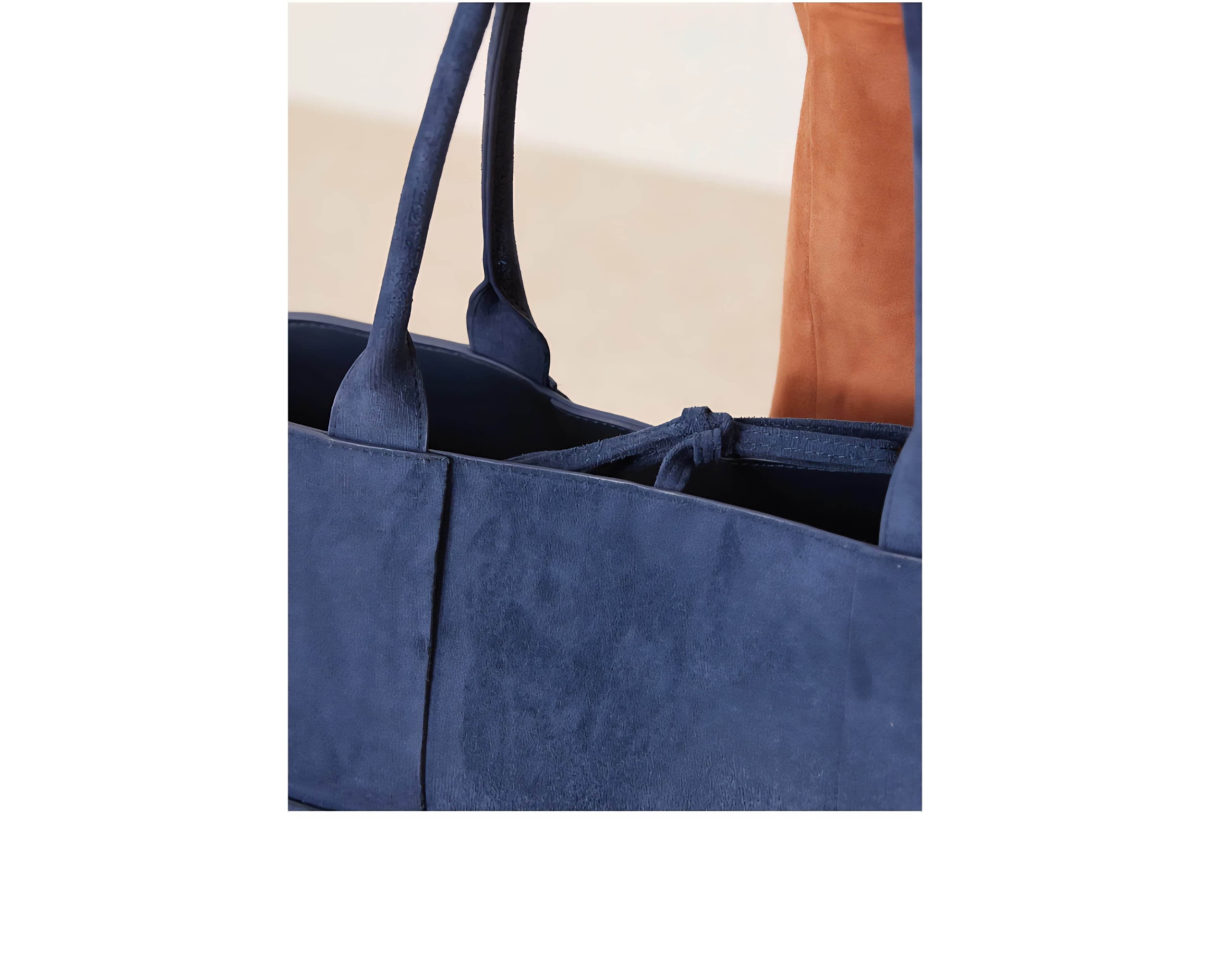 TSV Glamorous Large Woven Faux Suede Tote Bag.