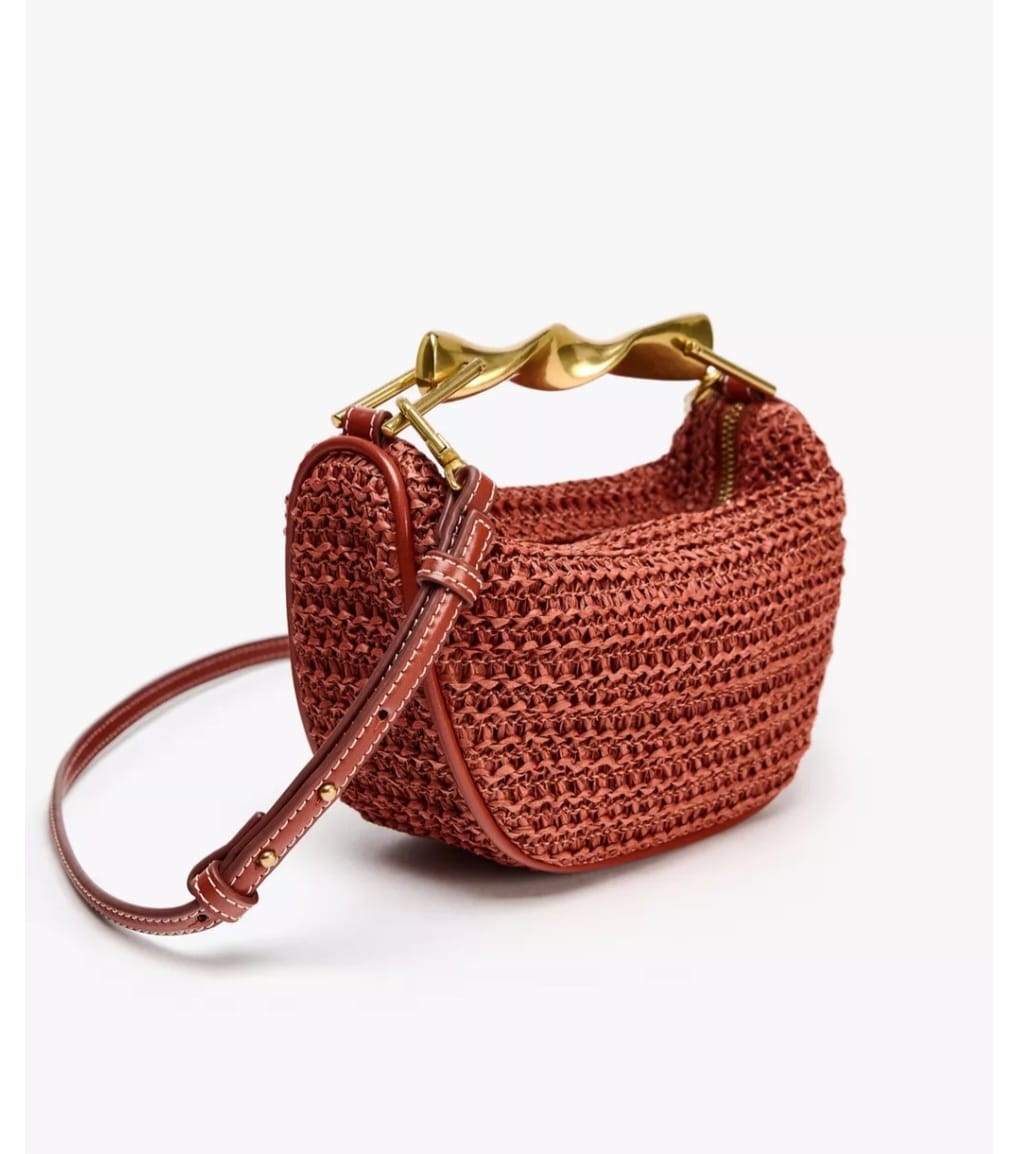 SVE MINI BAG WITH METAL HANDLE FROM ZARA.
