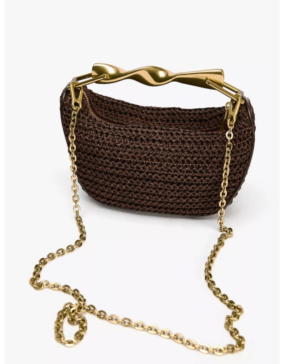 SVE MINI BAG WITH METAL HANDLE FROM ZARA.