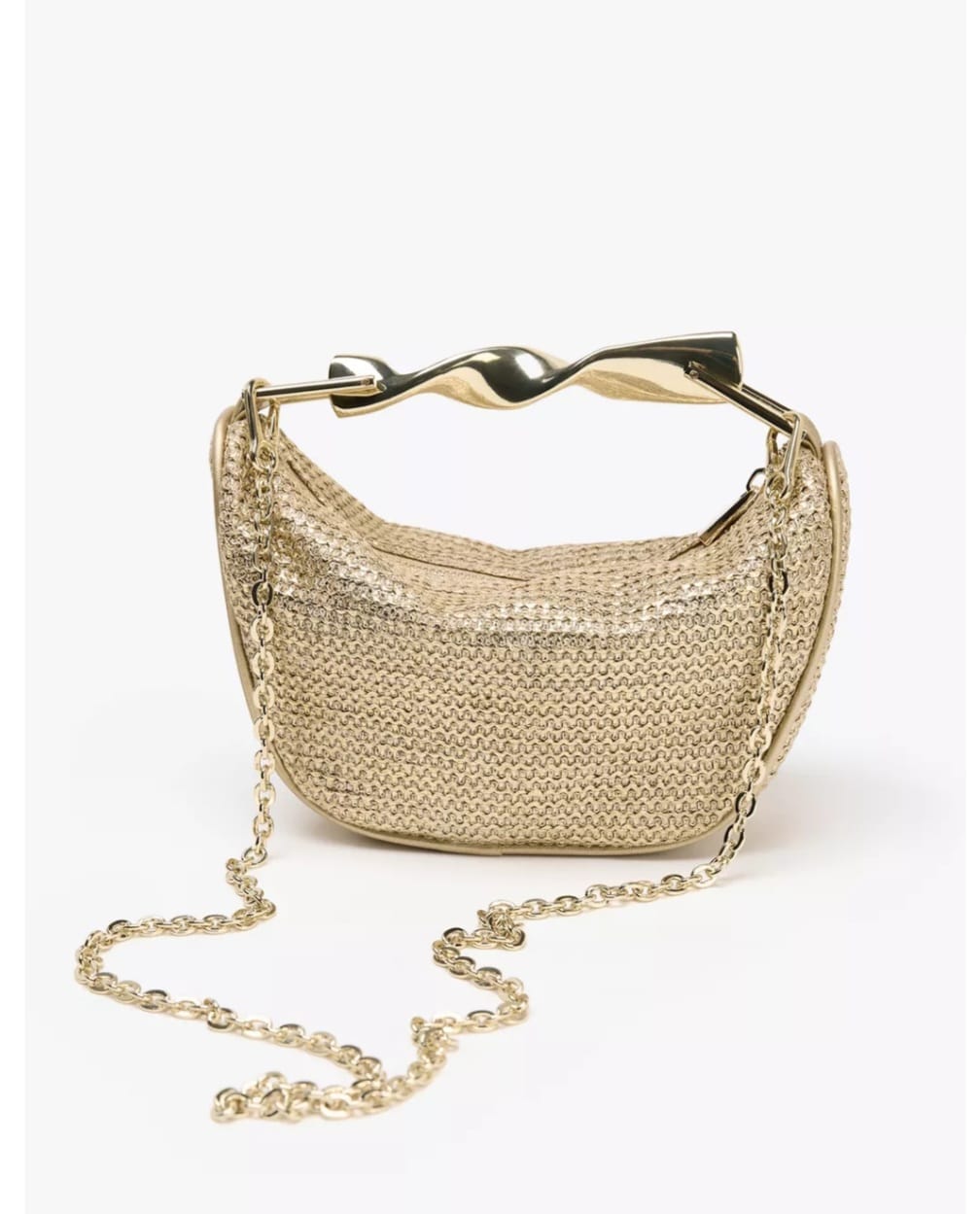 SVE MINI BAG WITH METAL HANDLE FROM ZARA.