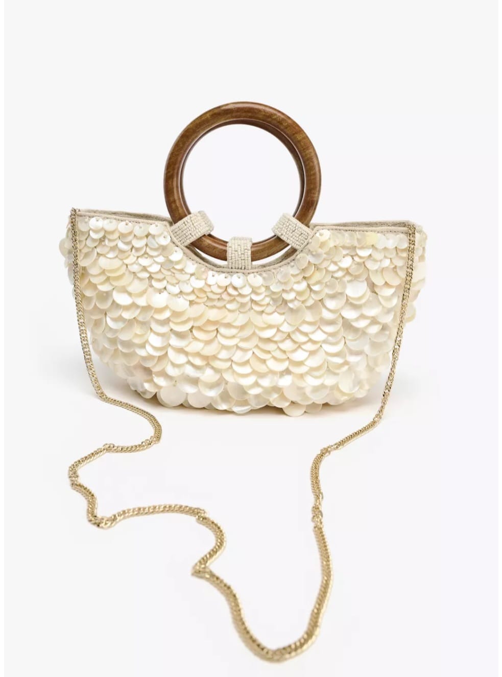 SVE PEARLESCENT APPLIQUÉ BAG FROM ZARA