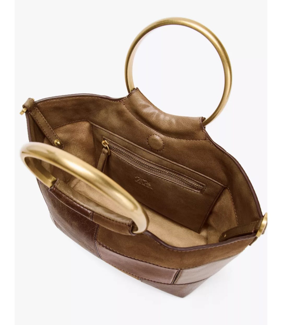 SVE PATCHWORK MINI BUCKET BAG WITH RIGID HANDLES FROM ZARA