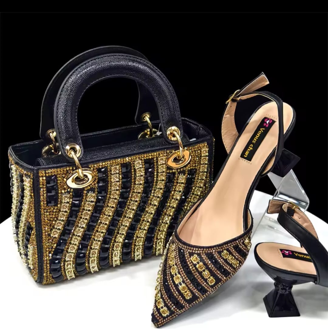 SVE ITALIAN WOMEN BAG._Rheinstoned Decorated.